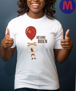 Beijing Biden White Cotton T-Shirt