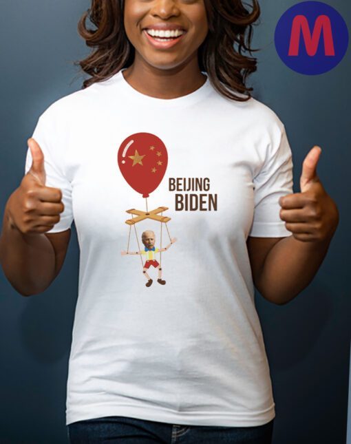 Beijing Biden White Cotton T-Shirt