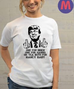 Donald Trump T Shirt Middle Finger Make America Great Again Maga Republican 2