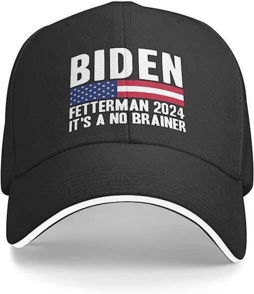 Hat Cap Biden Fetterman 2024 It's A No Brainer Hat