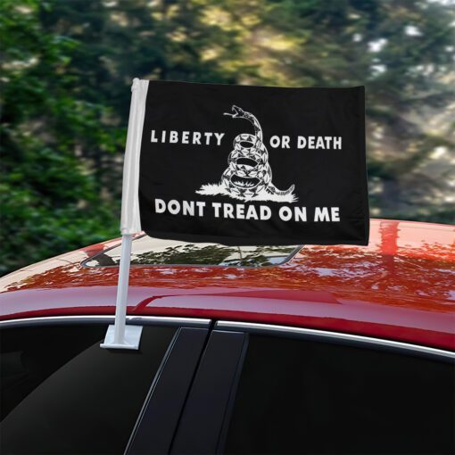 Liberty Or Death Gadsden Car Flag
