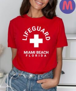 Lifeguard Miami Beach Florida Beach Swim Shirt
