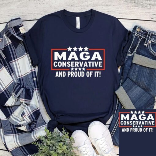 MAGA Conservative And Proud Of It Anti Biden T-Shirt
