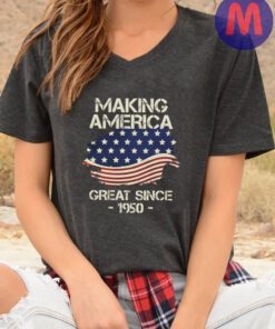 Making America Great Since 1950 USA Proud Birthday T Shirt