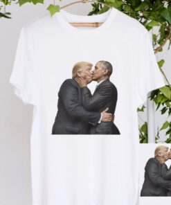 Obama kissing trump t-shirts