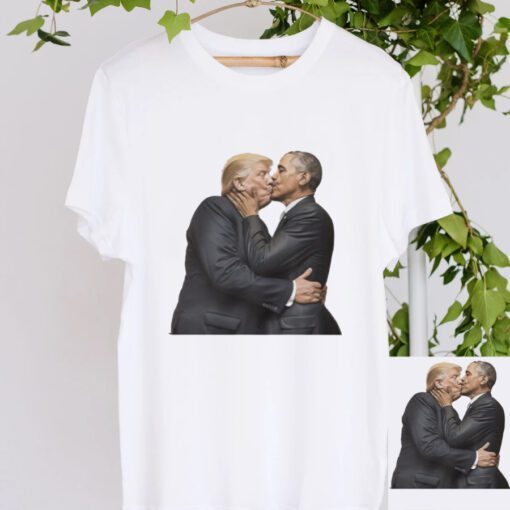 Obama kissing trump t-shirts