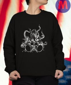 Octopus T-Shirt Gift Octopus Playing Drums T Shirt