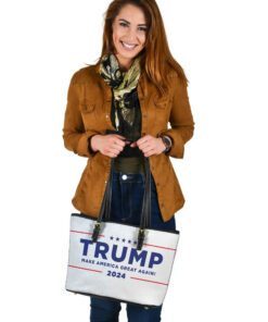 TRUMP 2024 Make America Great Again 2024 Leather Tote Bag