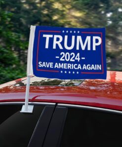 Trump 2024 Classic Blue Car Flag
