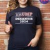 Trump DeSantis 2024 Patriotic Stars Stripes T-Shirt
