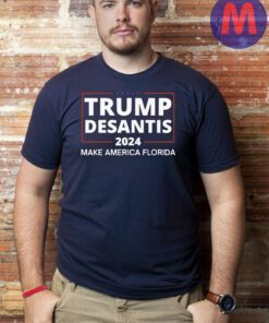 Trump DeSantis Square 2024 Make America Florida Shirts