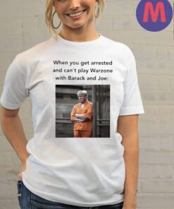 Trump prisoner when you get arrested and can’t play Warzone with Barack and Joe shirt