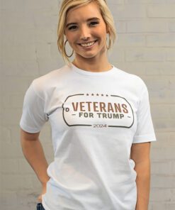 Veterans for Trump Tee - White