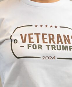 Veterans for Trump Tees - White