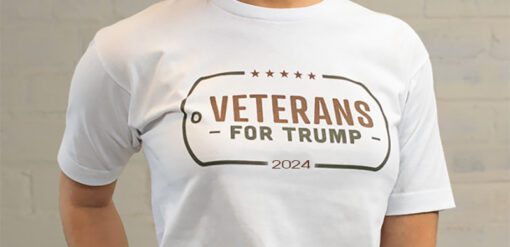 Veterans for Trump Tees - White