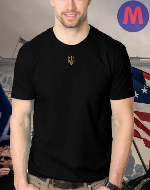 Zelensky T-shirt, Ukrainian Gift, Ukraine Golden Trident Logo