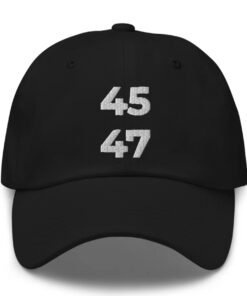45 47 trump hat black