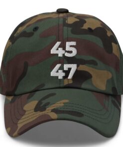 45 47 trump hat camo