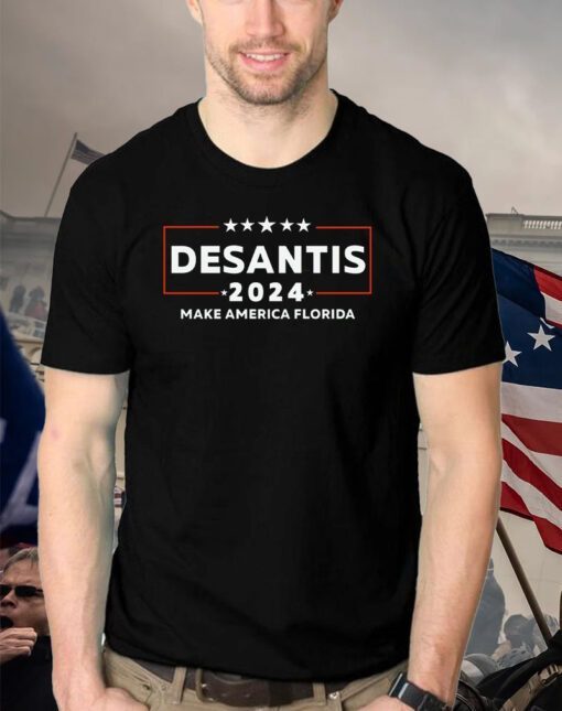 DeSantis 24' Election T-Shirt, DeSantis 2024 Make America Florida Shirt