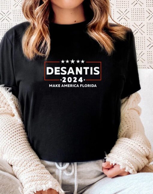 DeSantis 24' Election T-Shirt, DeSantis 2024 Make America Florida Shirts