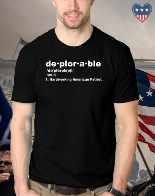 Deplorable Funny Trump Maga shirt