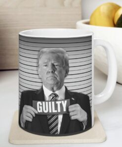 Donald Trump guilty mug shot funny 90s bootleg Ceramic Mug 11ozz