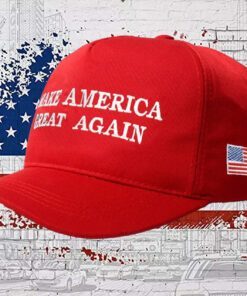 Embroidered MAGA Make America Great Again Baseball Cap Adjustable Dad Hat red