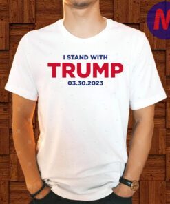 I Stand With Trump White Cotton T-Shirt