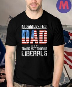 Just a regular dad trying not to raise liberals T-shirts
