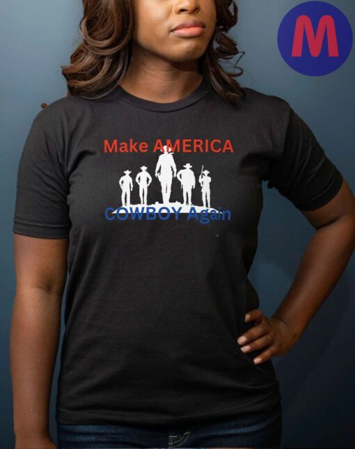 Make America Cowboy Again Shirt Men's Graphic T shirt