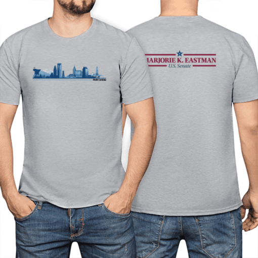 North Carolina Dark Ash Cotton T-Shirt