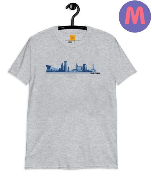 North Carolina Dark Ash Cotton T-Shirt