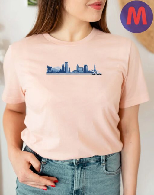 North Carolina Dark Ash Cotton T-Shirts