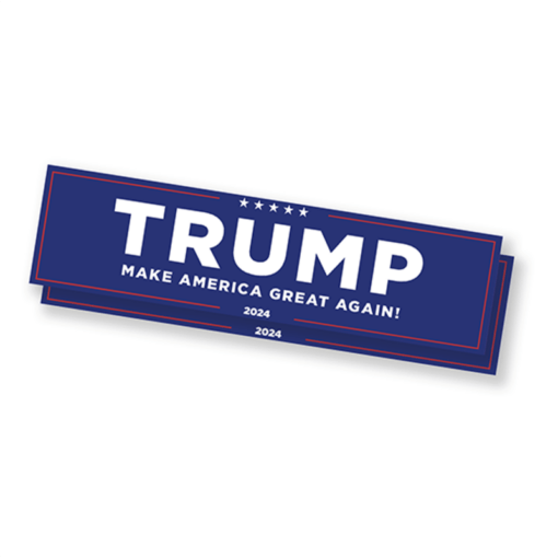 Official 2024 Trump Bumper Sticker Set