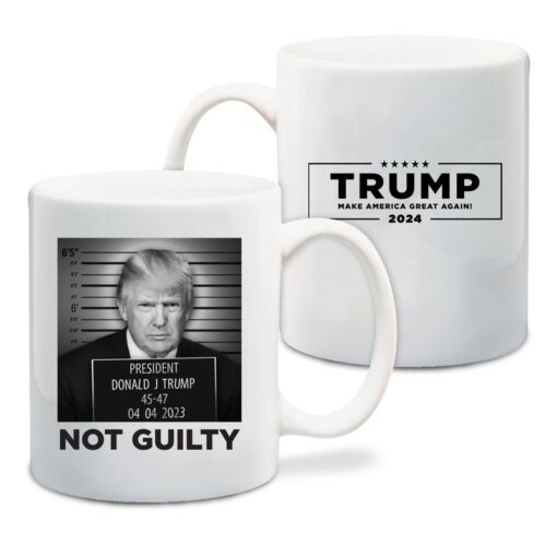 Official Trump Mugshot White Coffee Mug