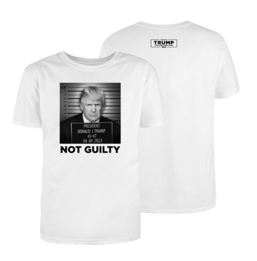 Official Trump Mugshot White Cotton T-Shirt