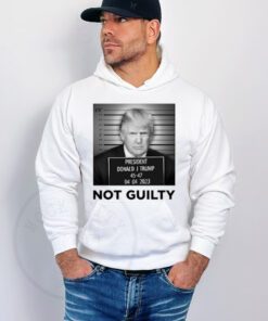 Official Trump Mugshot White Hoodie