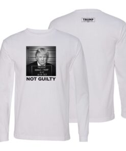 Official Trump Mugshot White Long Sleeve T-Shirt