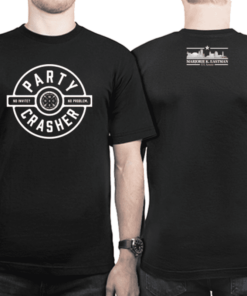 Party Crasher Black Fine Jersey T-Shirt