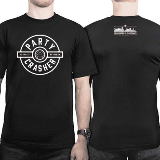 Party Crasher Black Fine Jersey T-Shirt