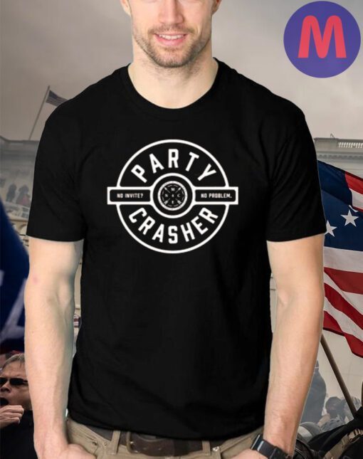 Party Crasher Black Fine Jersey T-Shirt