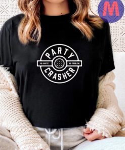 Party Crasher Black Fine Jersey T-Shirts