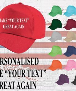 Personalised Trump Cap Embroidered MAGA Hat Make America Great Again Baseball Cap
