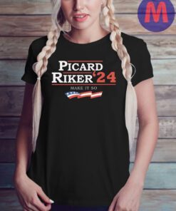 Picard Riker For President 2024 Make It So T-Shirt