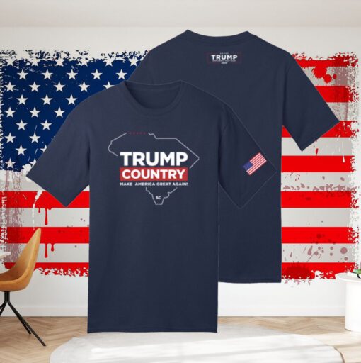 Trump Country-South Carolina Navy Cotton T-Shirt