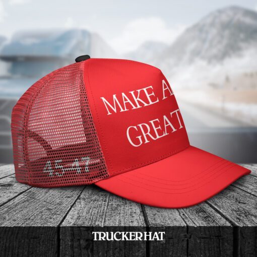 Trump MAGA 47 Red Trucker Hats