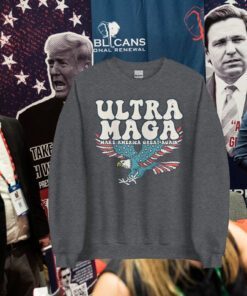 Ultra MAGA Make America Great Again Distressed Unisex Sweatshirt