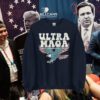 Ultra MAGA Make America Great Again Distressed Unisex Sweatshirt Navy