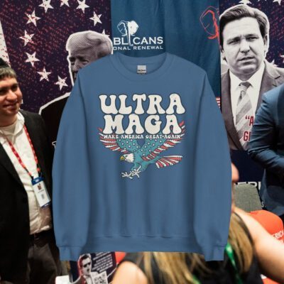 Ultra MAGA Make America Great Again Distressed Unisex Sweatshirts