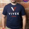 Vivek 2024 Navy Cotton T-Shirts